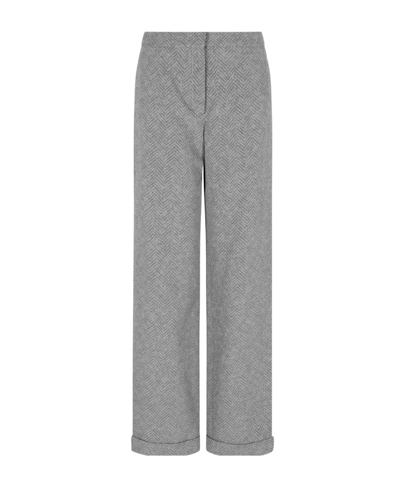 Emporio Armani Straight-leg Trousers In Gray