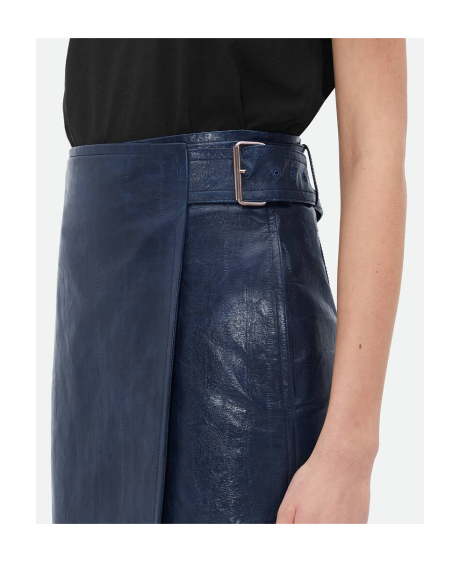 Bottega Veneta Medium Length Skirt In Blue