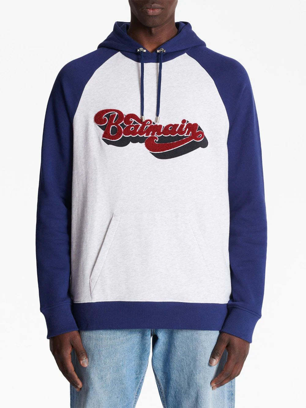 Balmain Long-sleeved Sweater In White