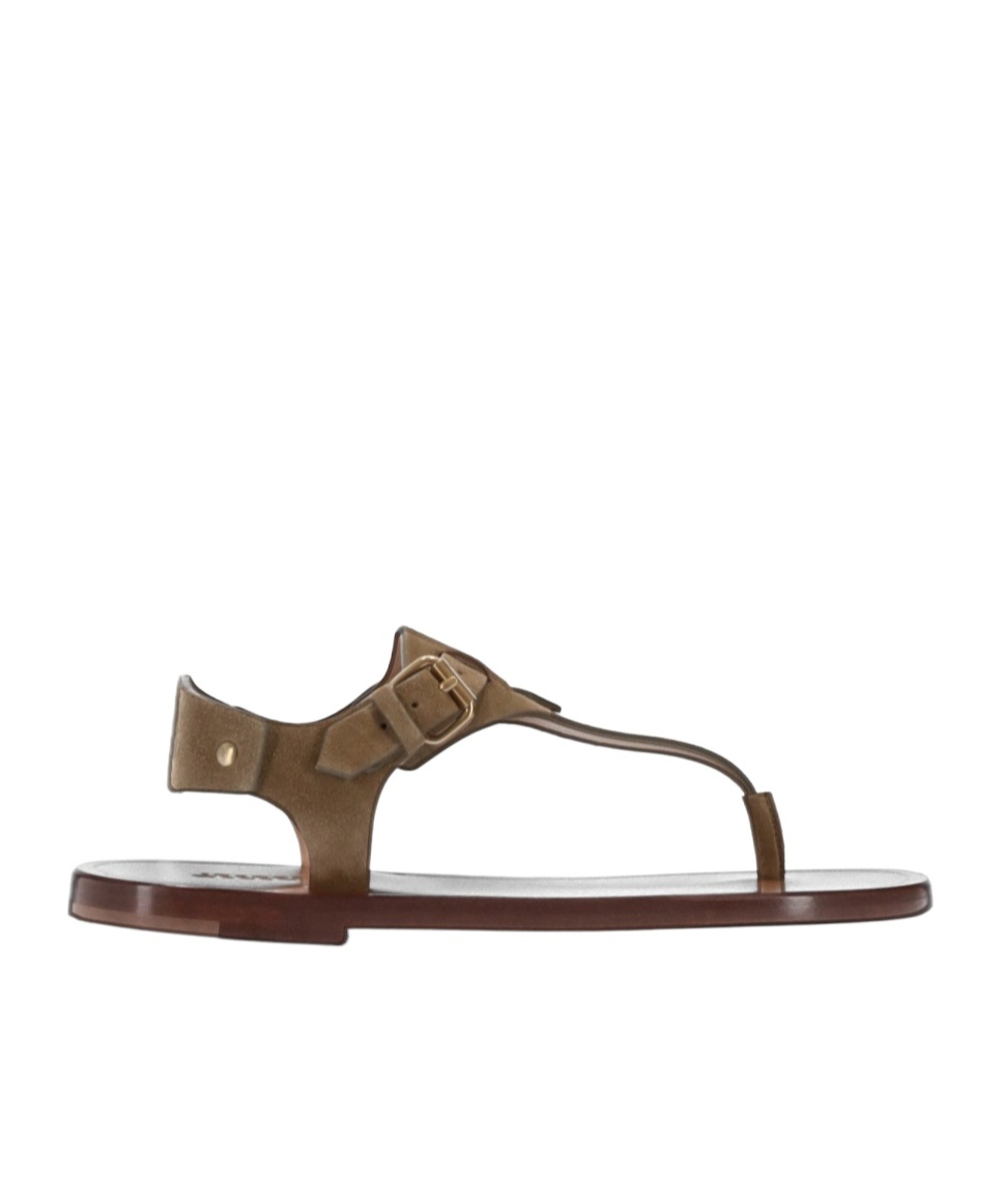 Isabel Marant Akel Leather T-strap Sandals