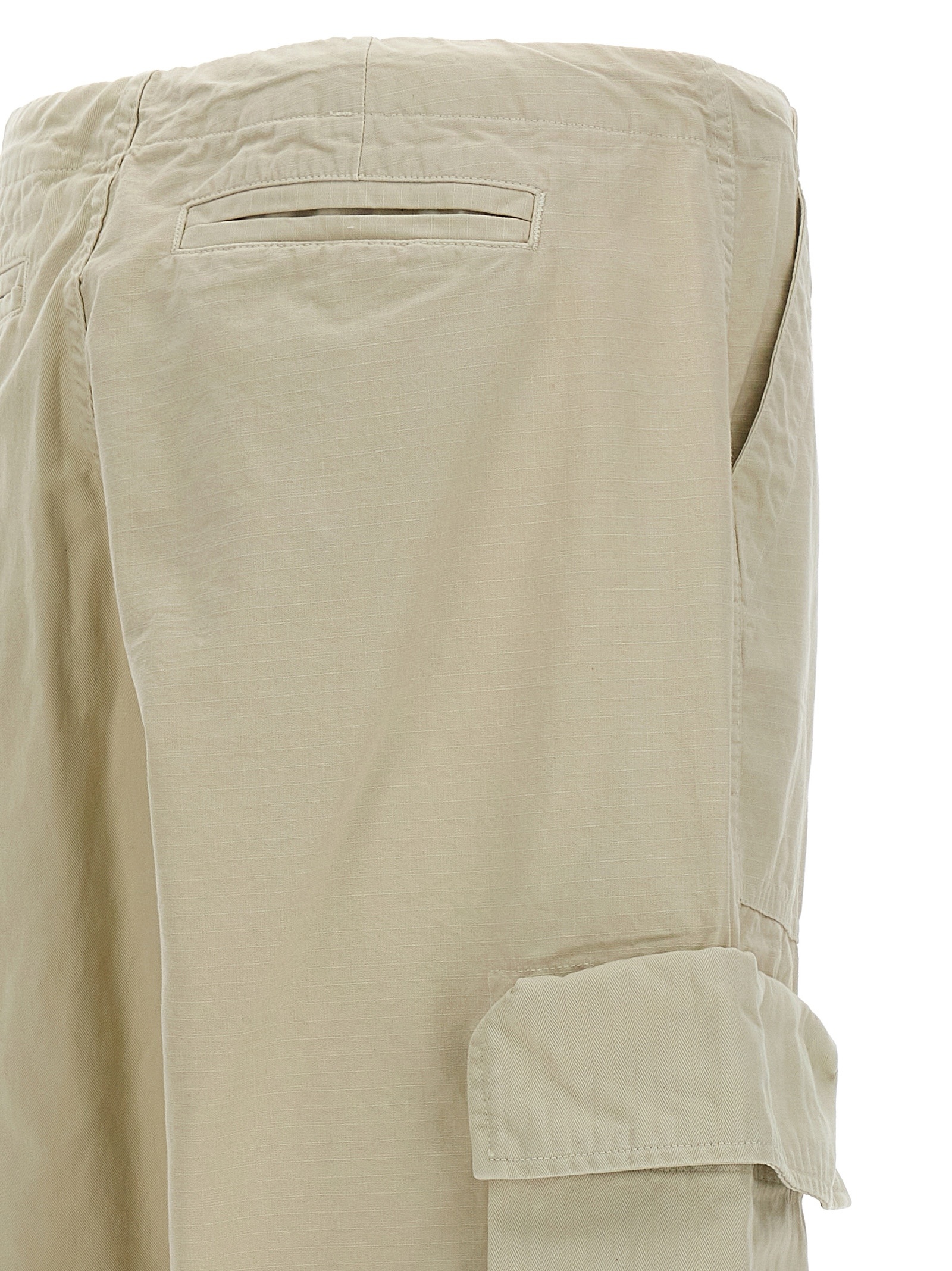 Greg Lauren Wide-legged Overalls And Casual Pants In Nude