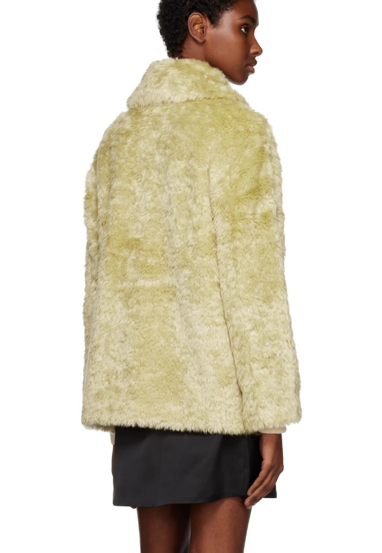 Proenza Schouler Single-breasted Artificial Fur In Nude