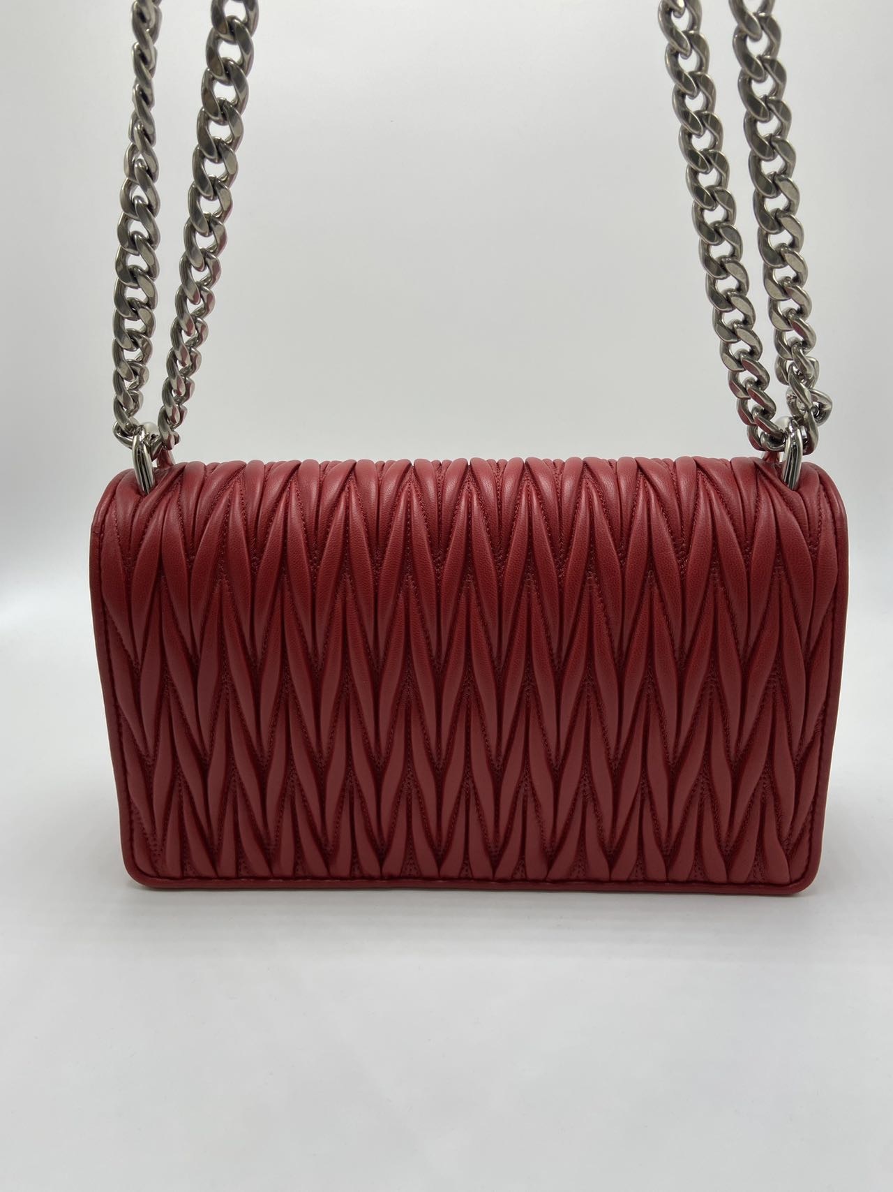 Miu Miu Flap Shoulder Bag In Brown