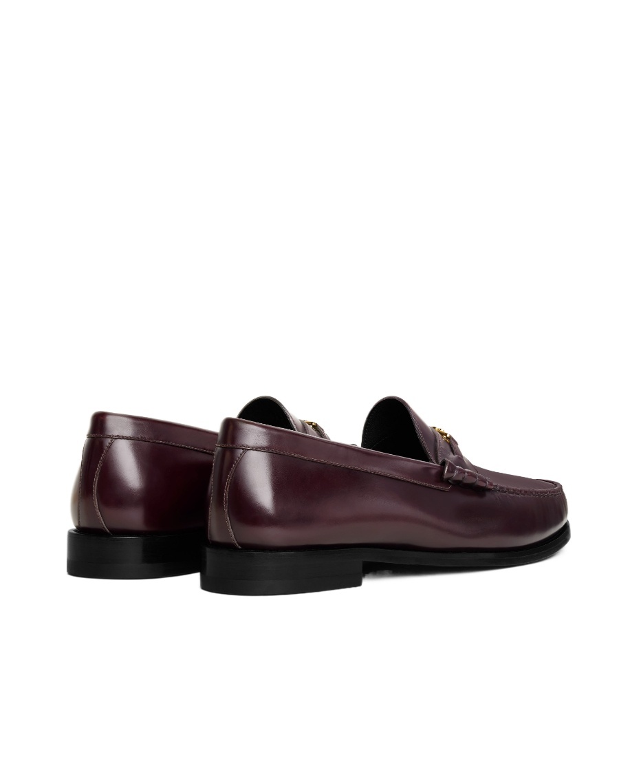Celine Luco Triomphe Flat-soled Love Shoes In Red