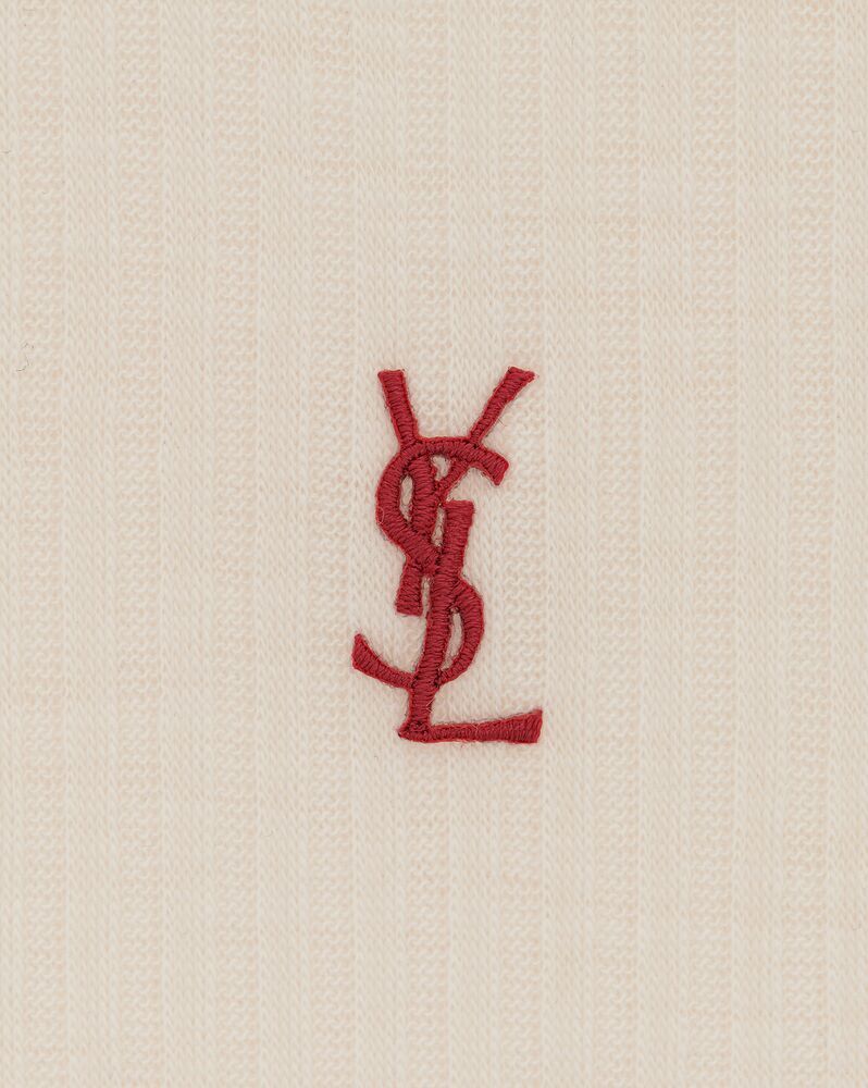 Saint Laurent Canottiera Cassandre In Nude