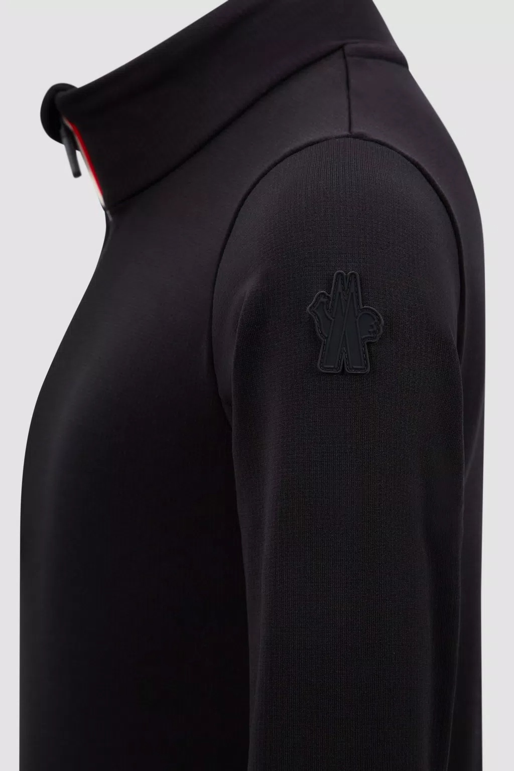 Moncler Long-sleeved Bottomed Shirt In Black