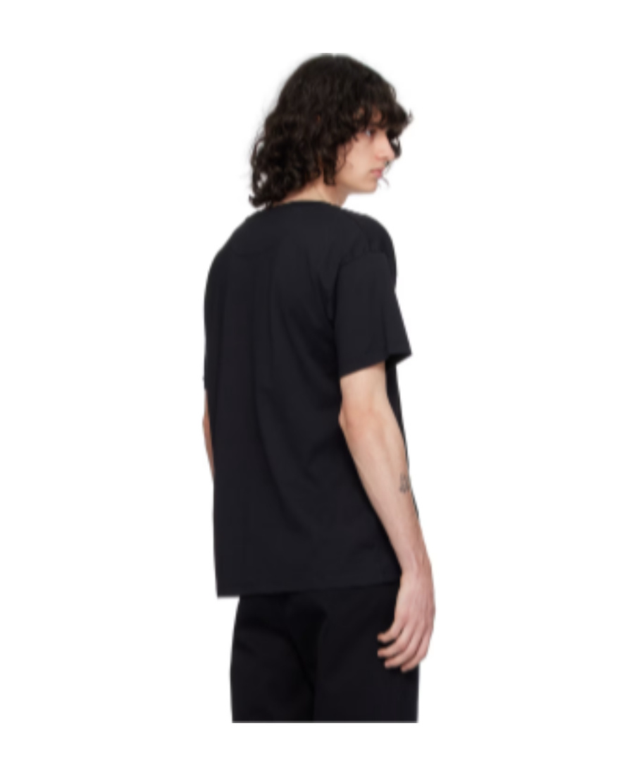 Bally Printed T-shirt With Round Neck In Black