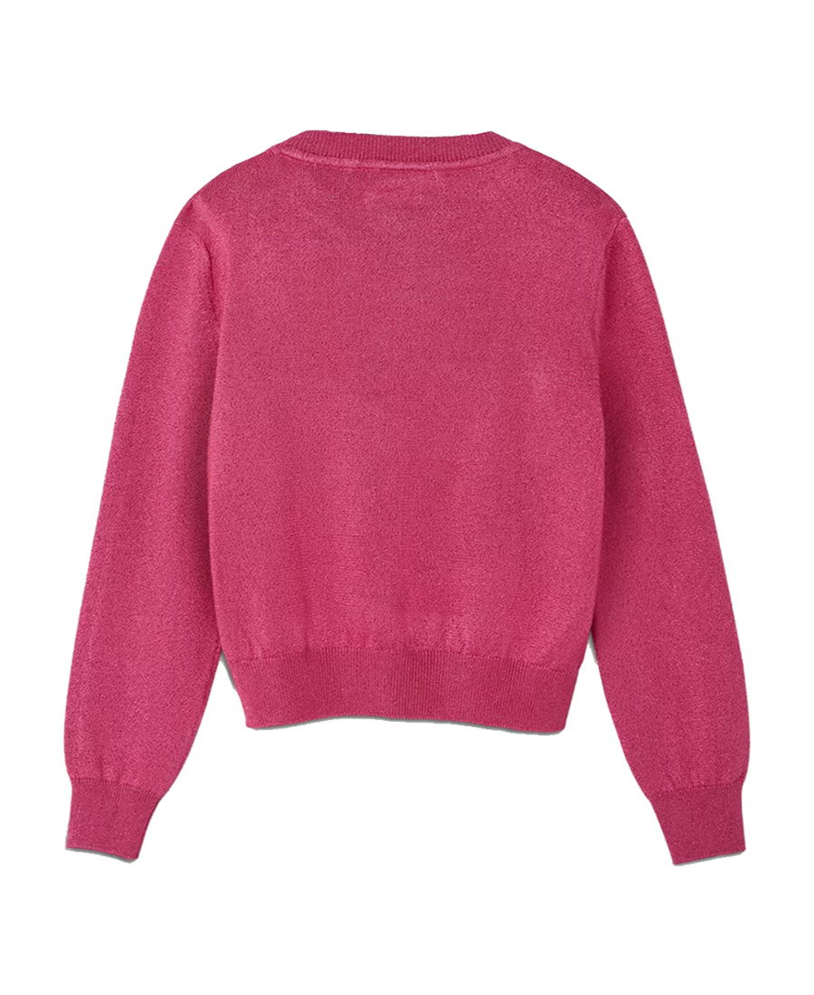 VERSACE VERSACE KIDS LOGO-APPLIQUÉ LONG-SLEEVED CREWNECK JUMPER