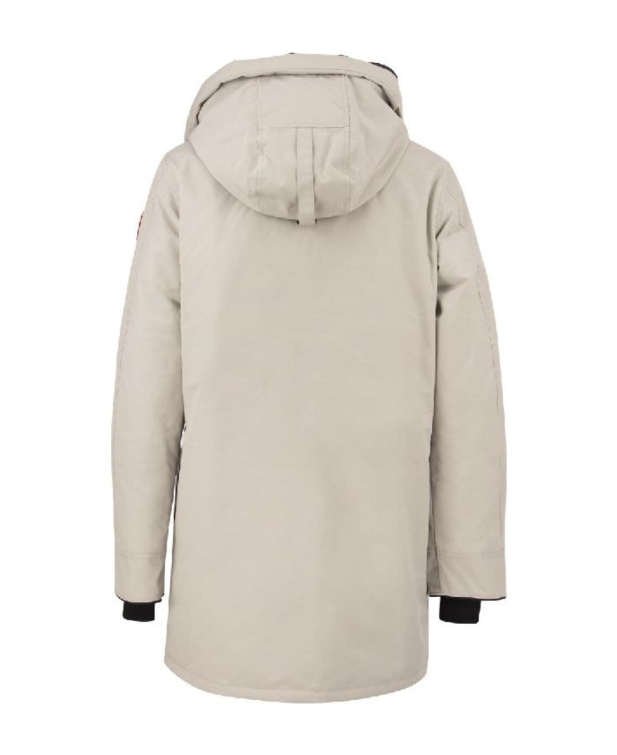 Canada Goose Long-sleeved Hooded Coat In Nude
