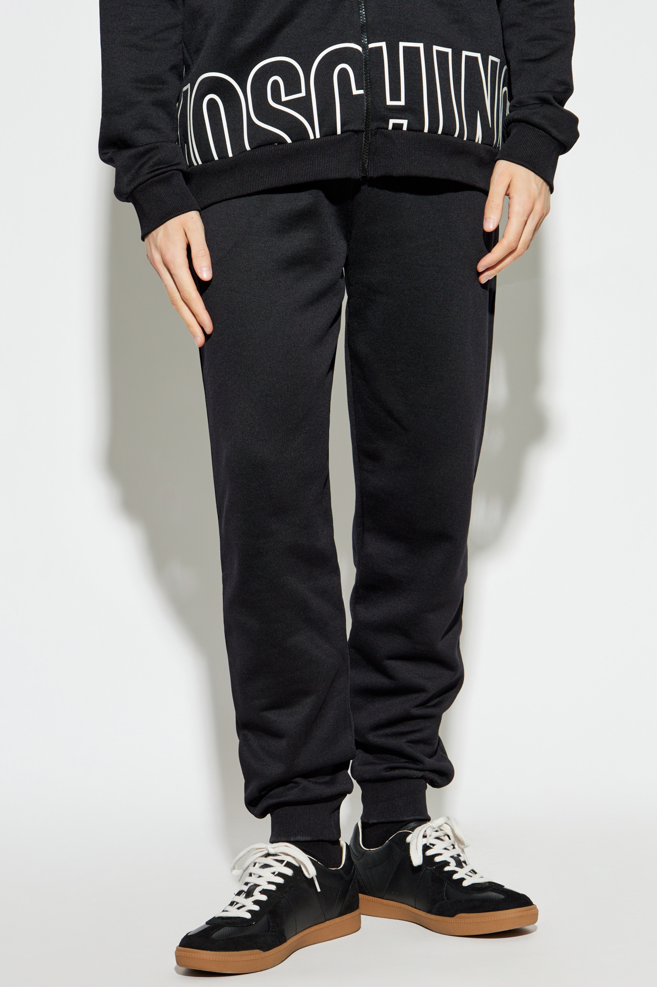 Moschino Logo-print Track Pants In Black