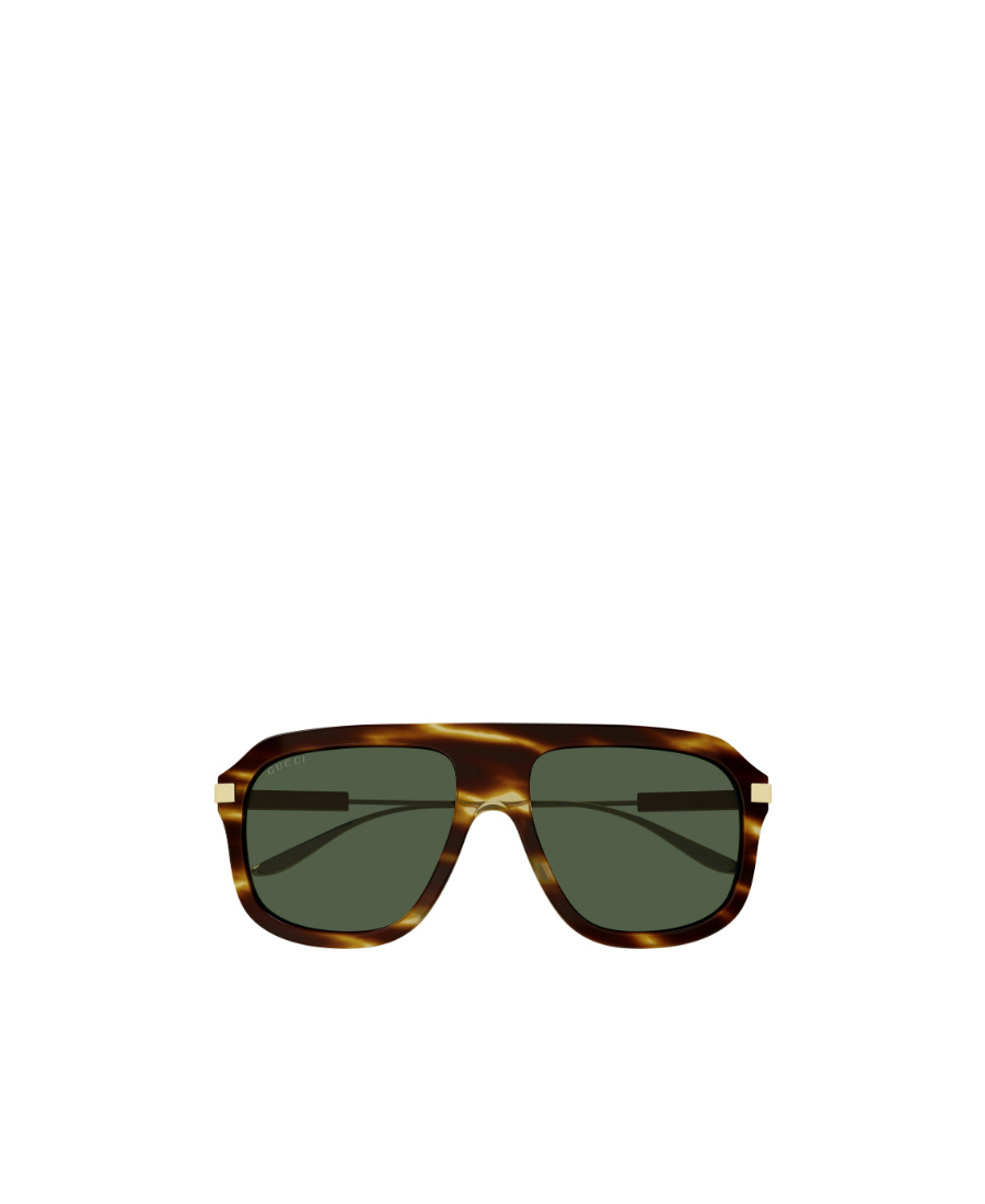 Gucci Interlocking G Pilot-frame Sunglasses In Green