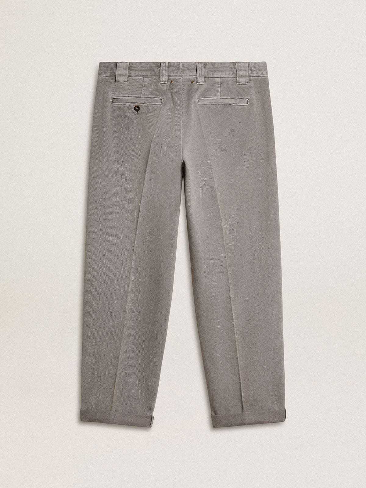 Golden Goose Belt Loop Casual Pants In Gray
