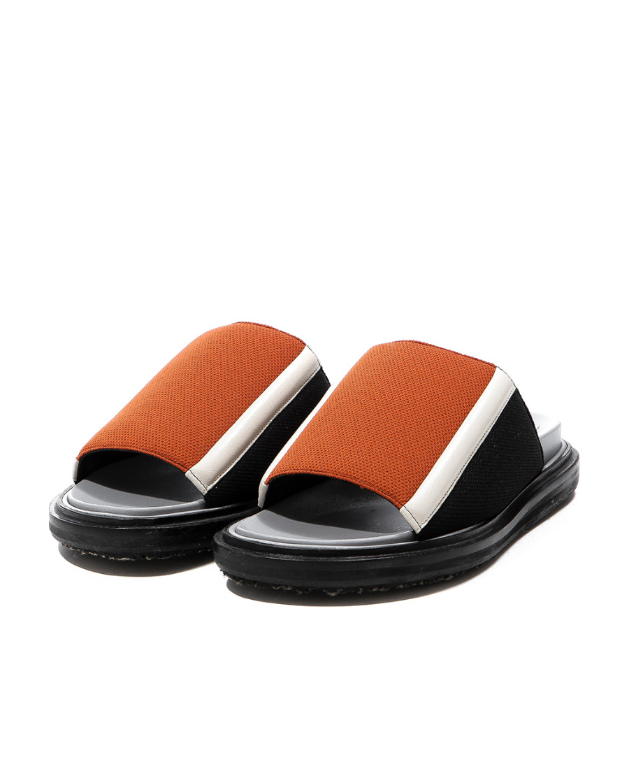 Marni Open-toed Flat Sandals In Black
