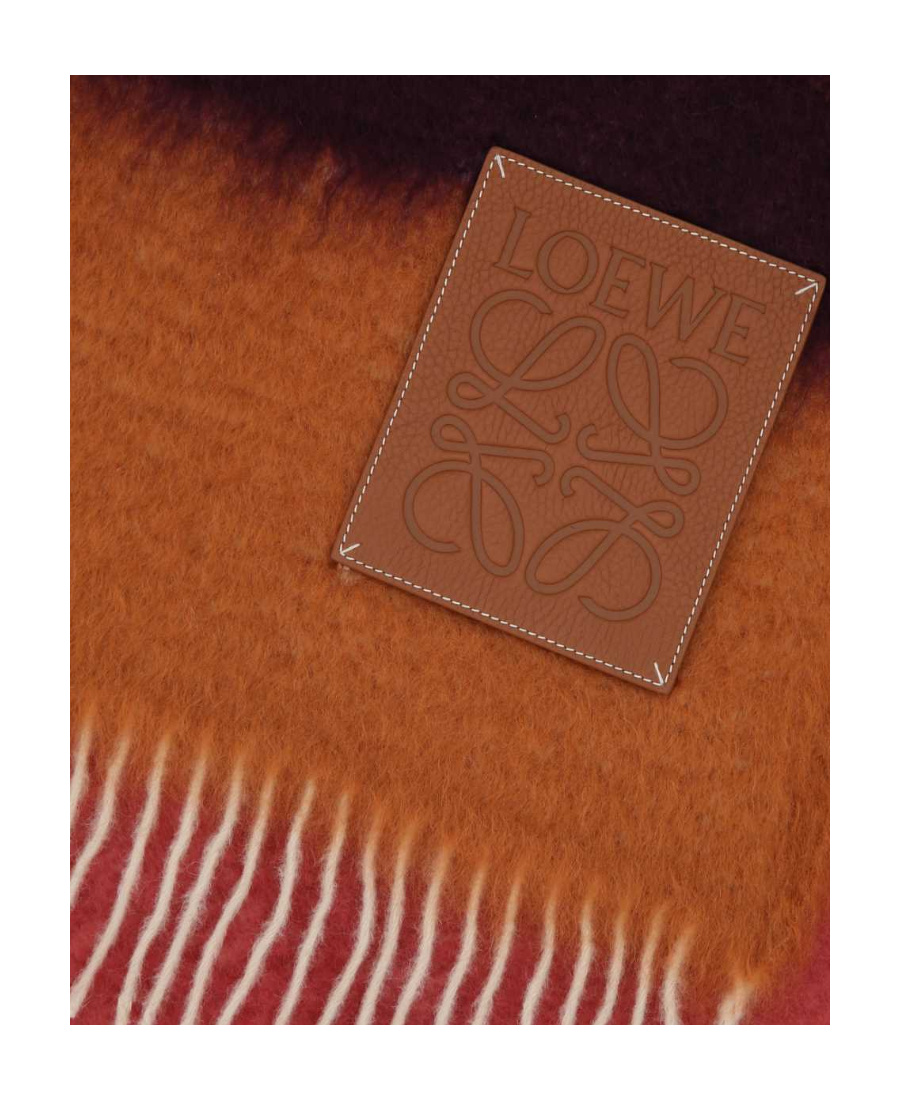 Loewe Striped Blanket In Red