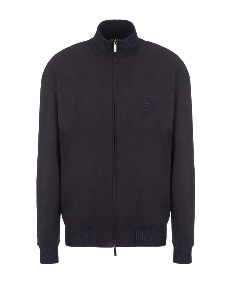 Giorgio Armani Logo Casual Jacket In Black