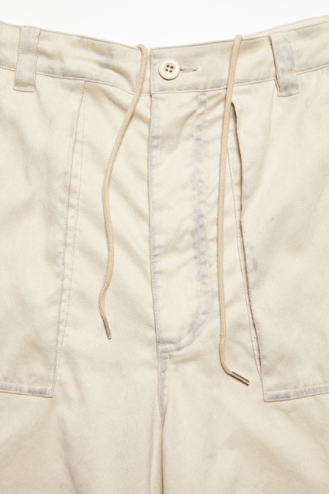 Acne Studios Loose-fit Cargo Pants In White
