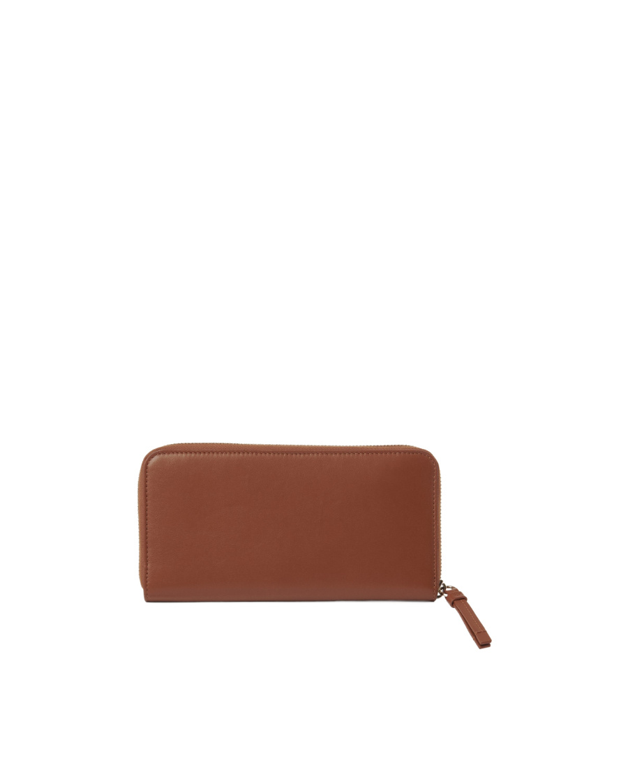 Chloé Sense Zip-up Wallet In Brown