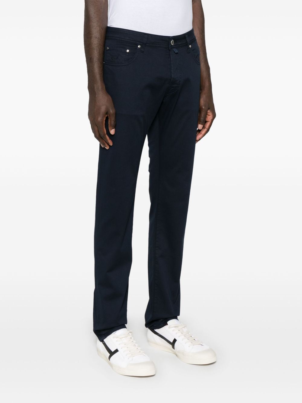 Jacob Cohen Belt-loop Casual Pants In Black