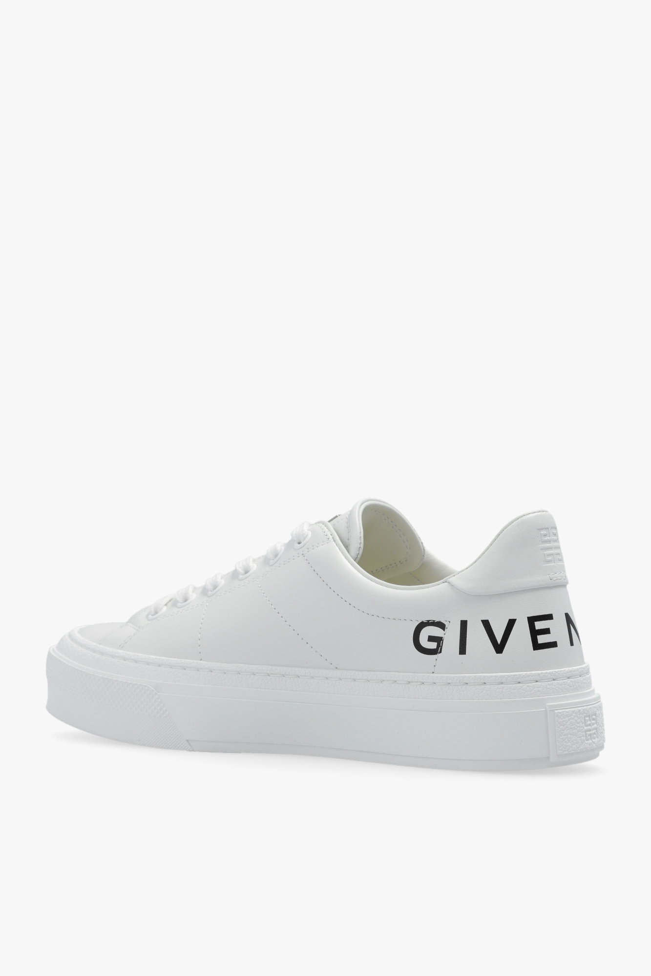Givenchy City Sport Low-top Sneaker In Creamy White With Raffia Detailing In White