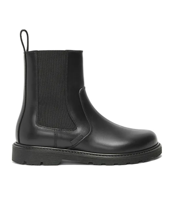 Loewe Blaze Leather Chelsea Boots In Black