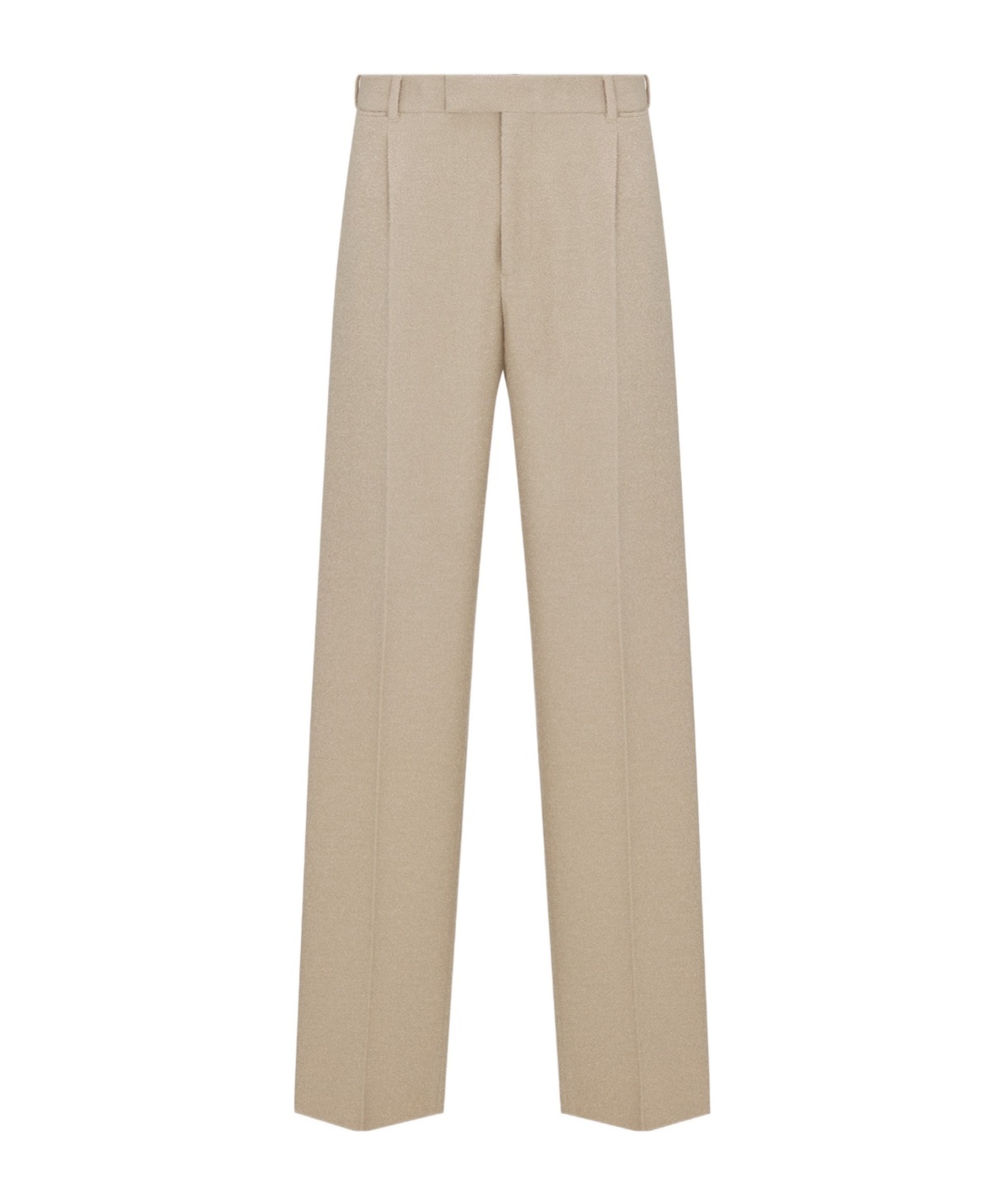 Dior Belt Ring Wool Casual Pants In Nude