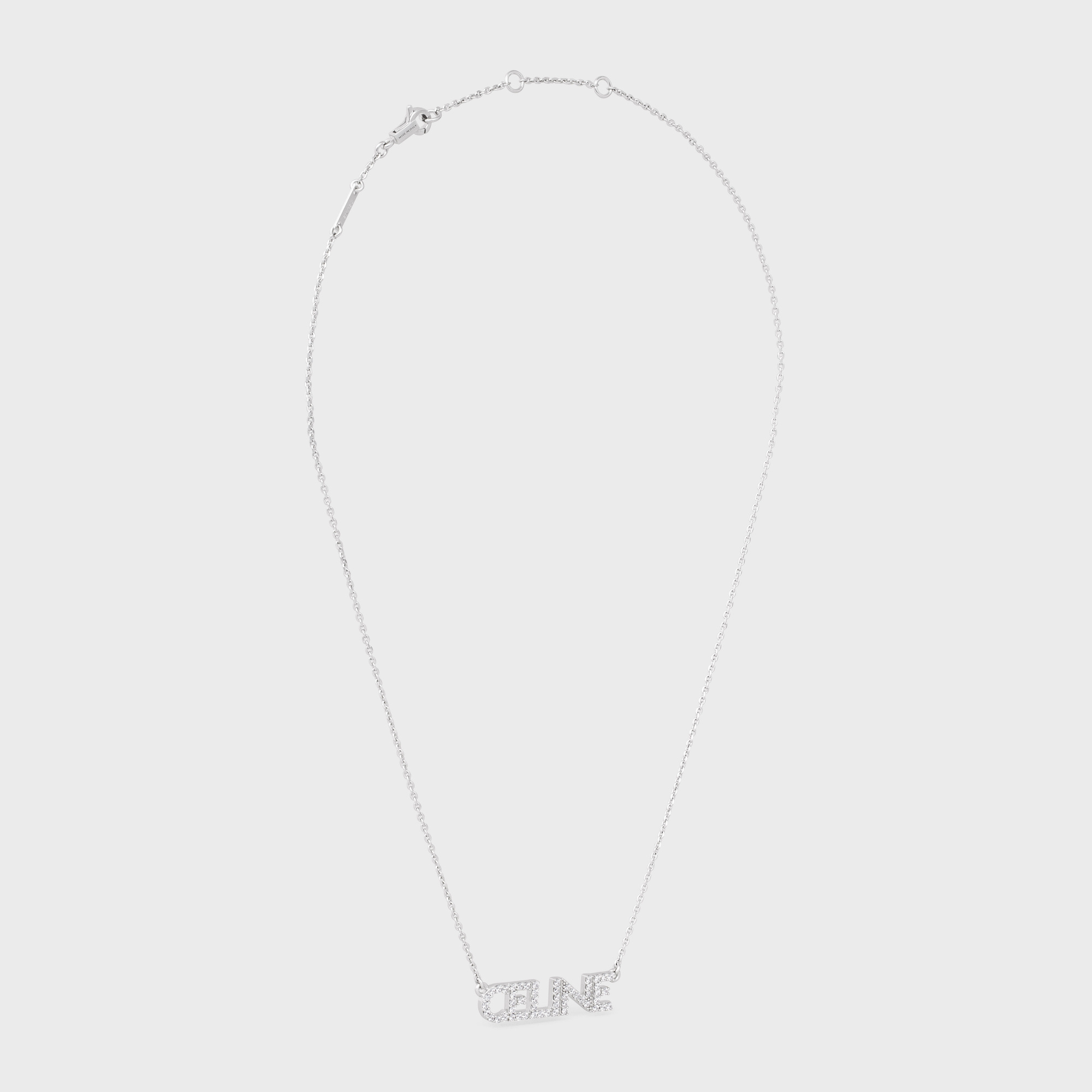 Celine Monochroms Necklace In White