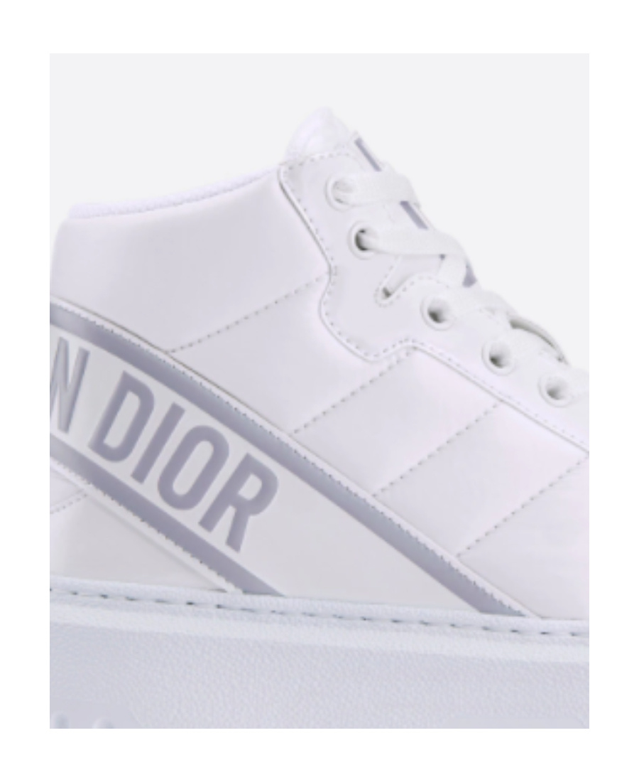 Dior Logo Lace Up Casual Sports Shoes In White