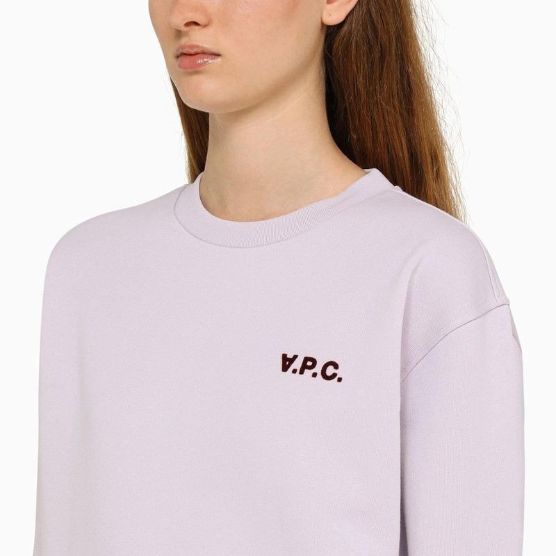 Apc Long-sleeved Sweater In Purple