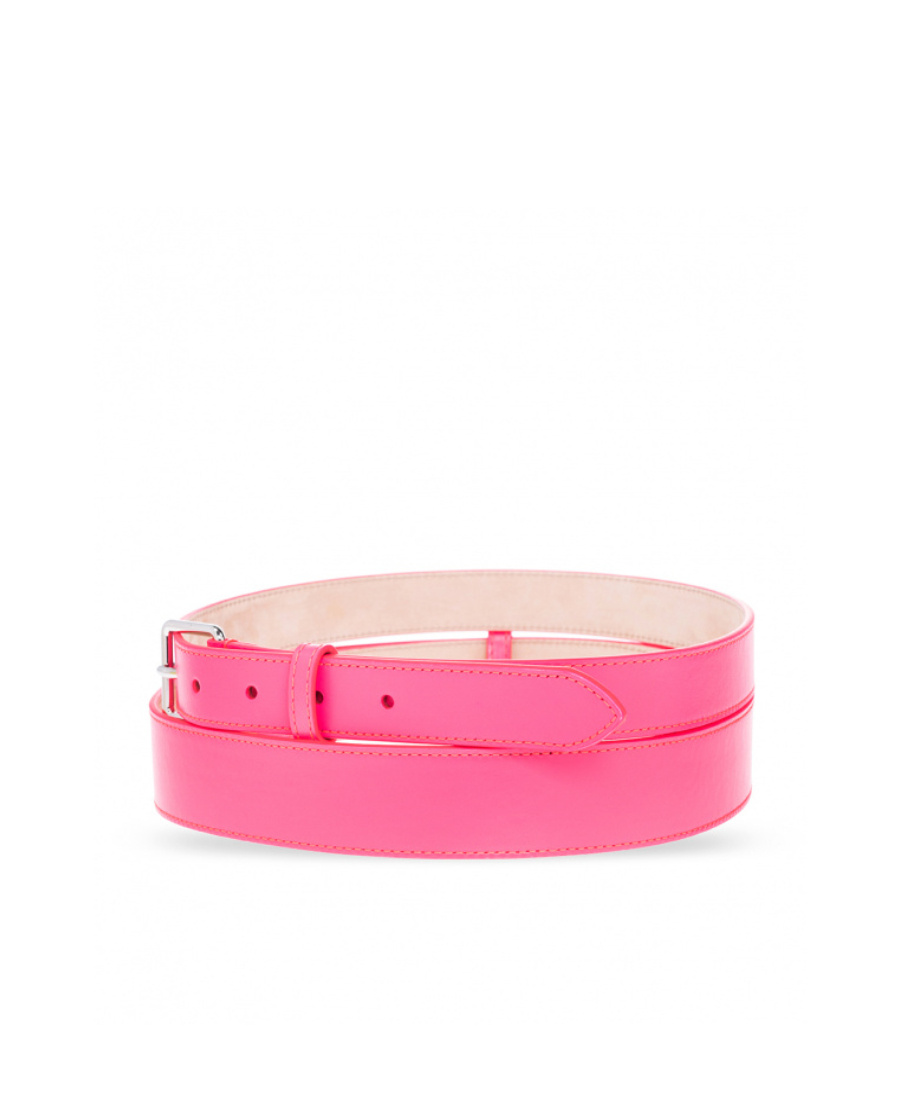 Alexander Mcqueen Double Wrap Buckled Belt In Pink