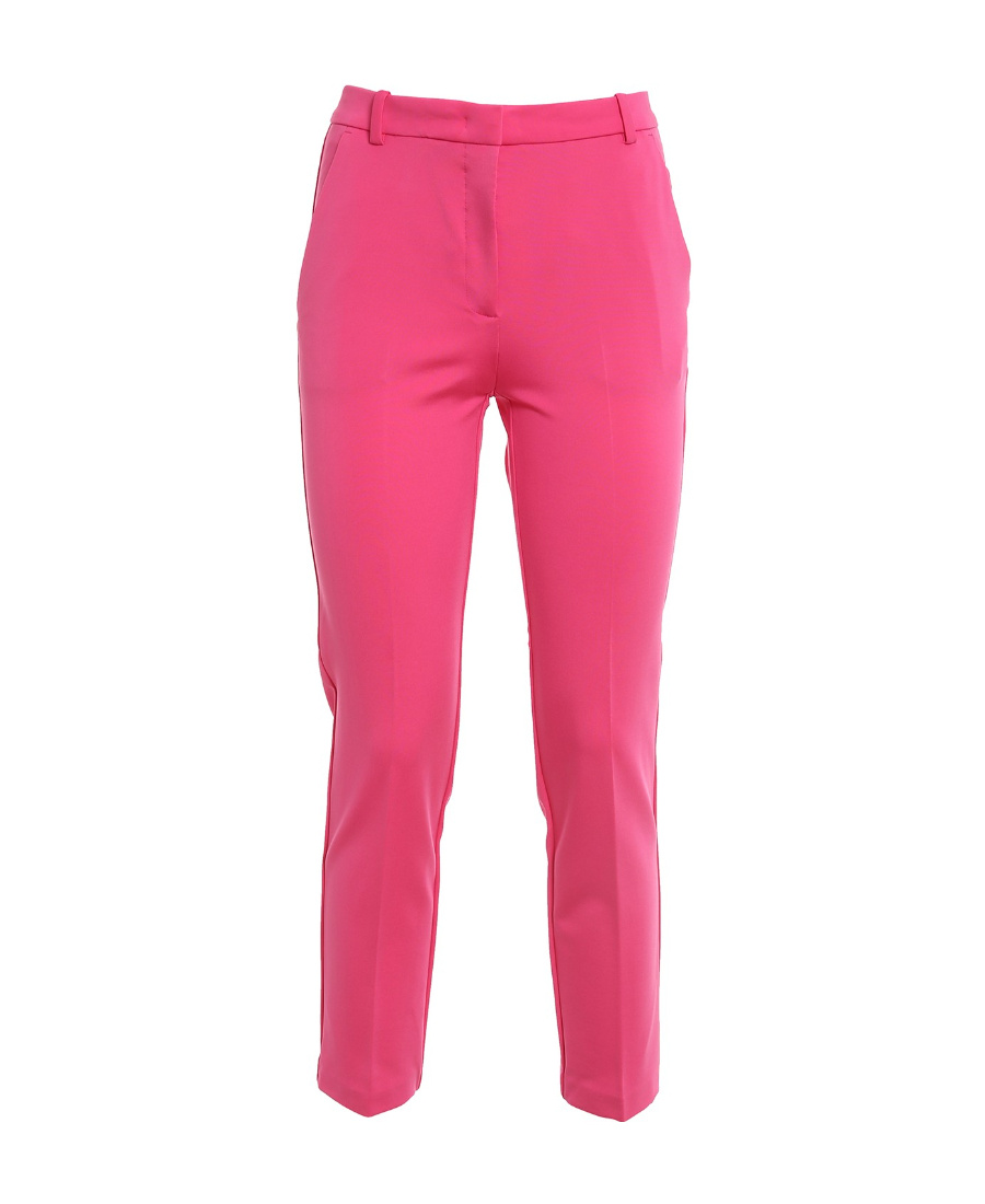 Pinko Cropped Tailored Trousers In Pink