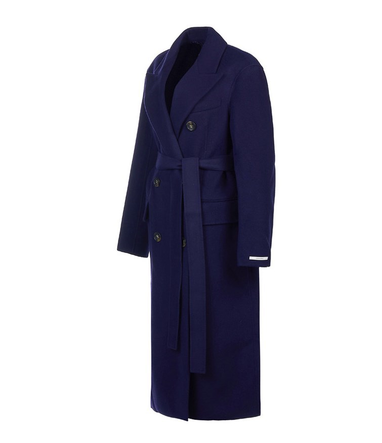 Max Mara Long-sleeved Coat In Black