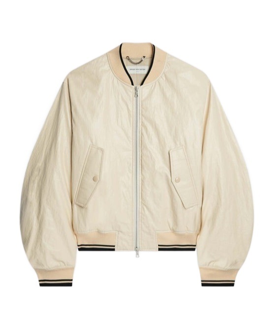 Dries Van Noten Long-sleeved Casual Jacket In Nude
