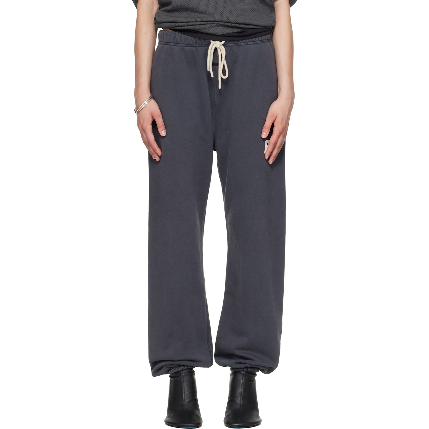 Essentials Drawstring Sweatpants In Black