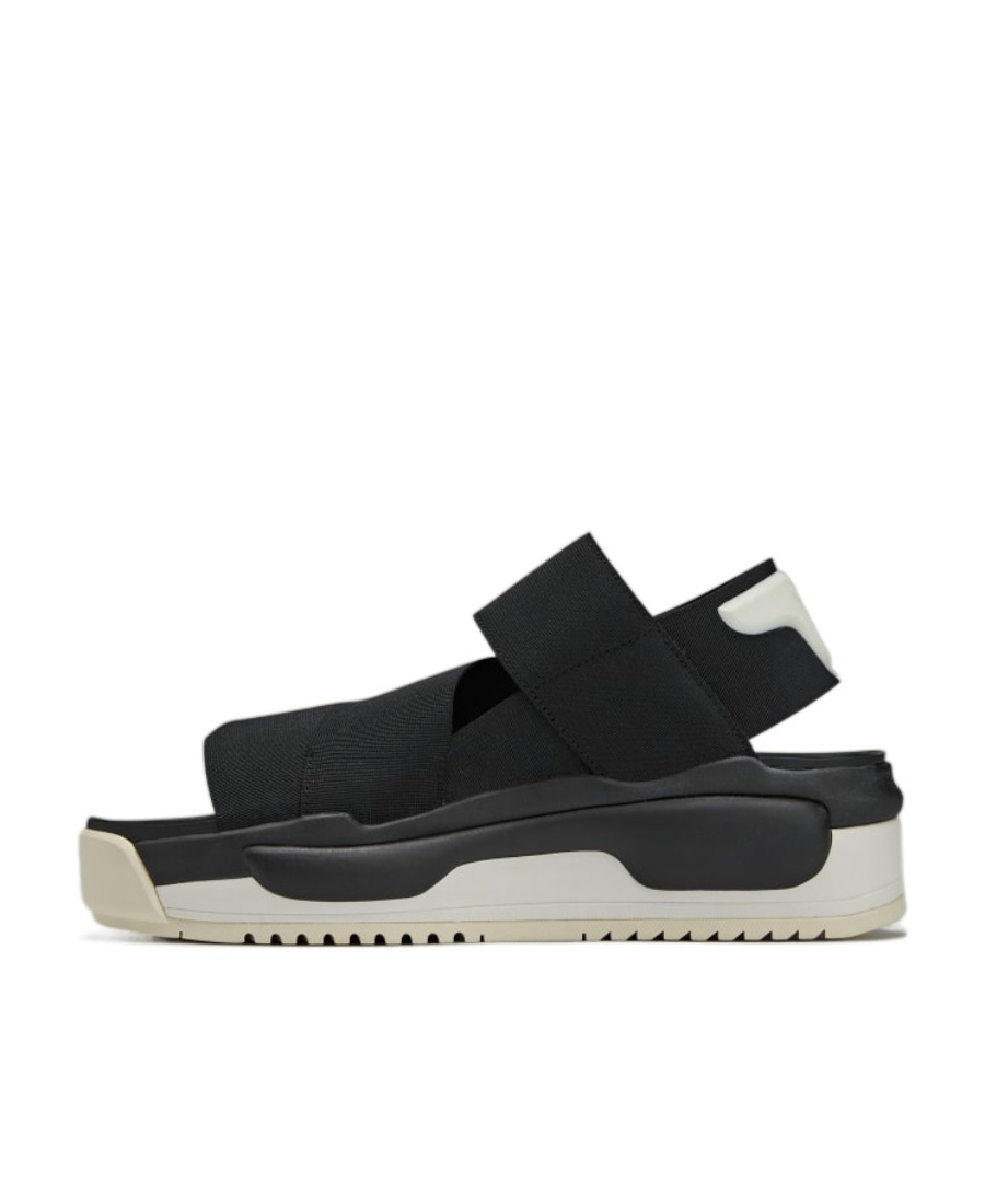 Shop Y-3 Hokori Wedge Sandals In Black