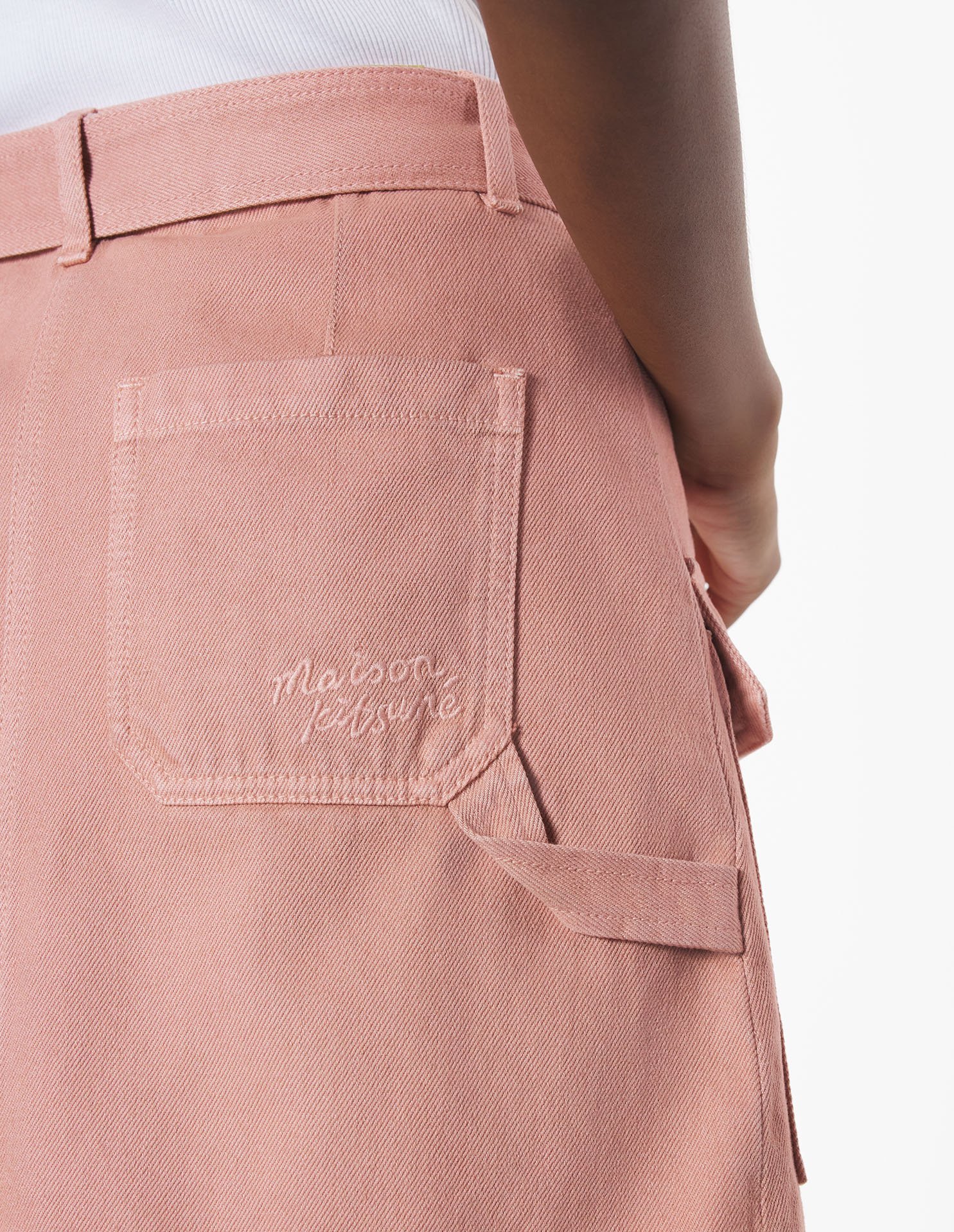 MAISON KITSUNÉ BELTED UTILITY MINI SKIRT