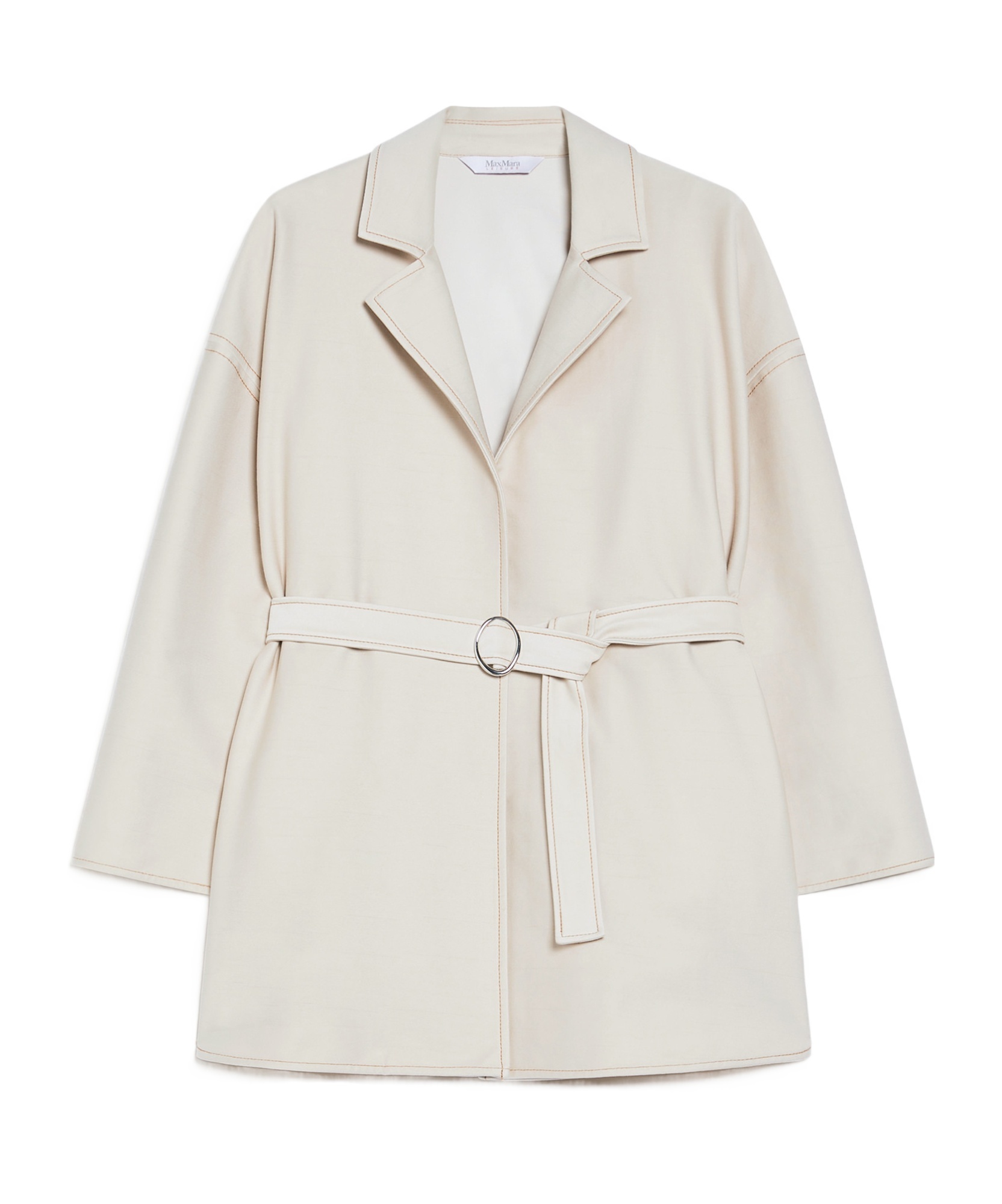 Max Mara Lapel Casual Jacket In White