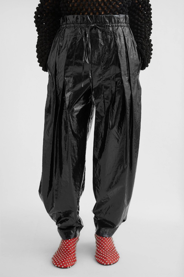 Jil Sander Linen Trousers In Black