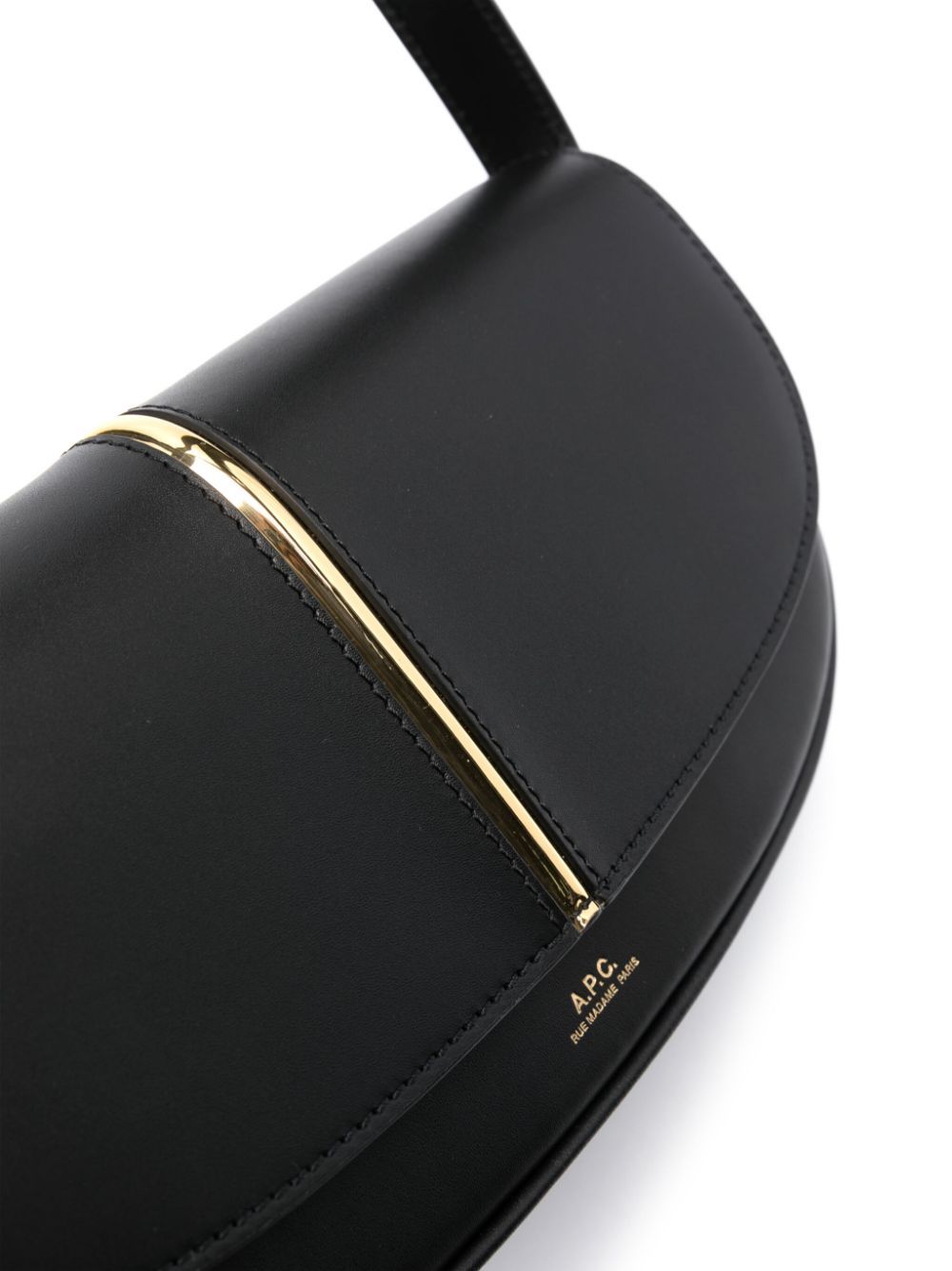 Apc Betty Leather Shoulder Bag In Black