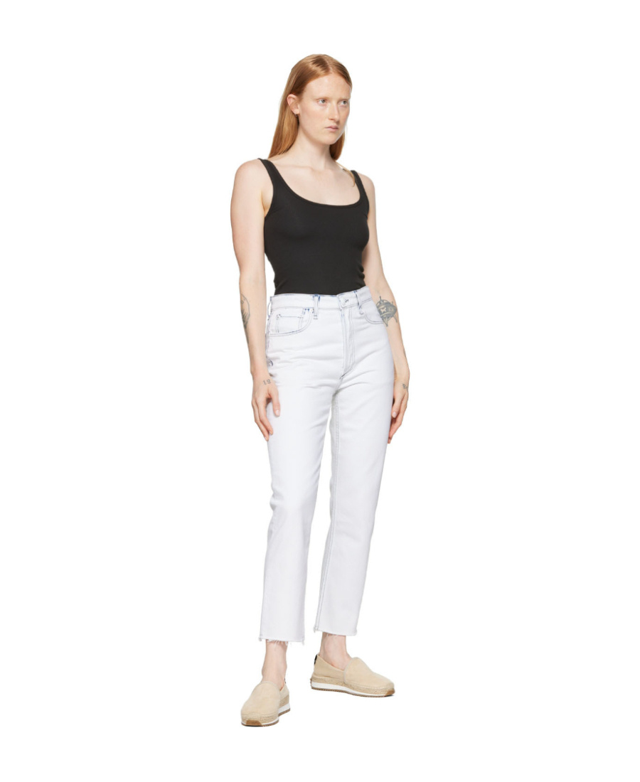 Rag & Bone Logo Jeans In White
