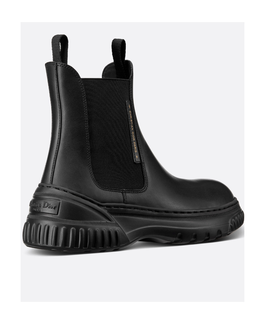 Dior Logo Short Boots In Black
