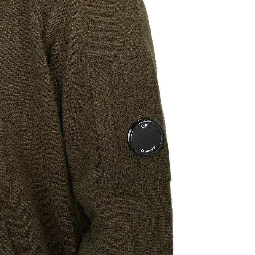 C.p. Company Long-sleeved Sweater In Green
