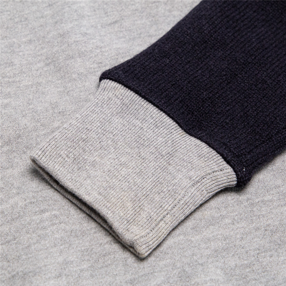 Armani Jeans Bumping Logo Pullover In Gray