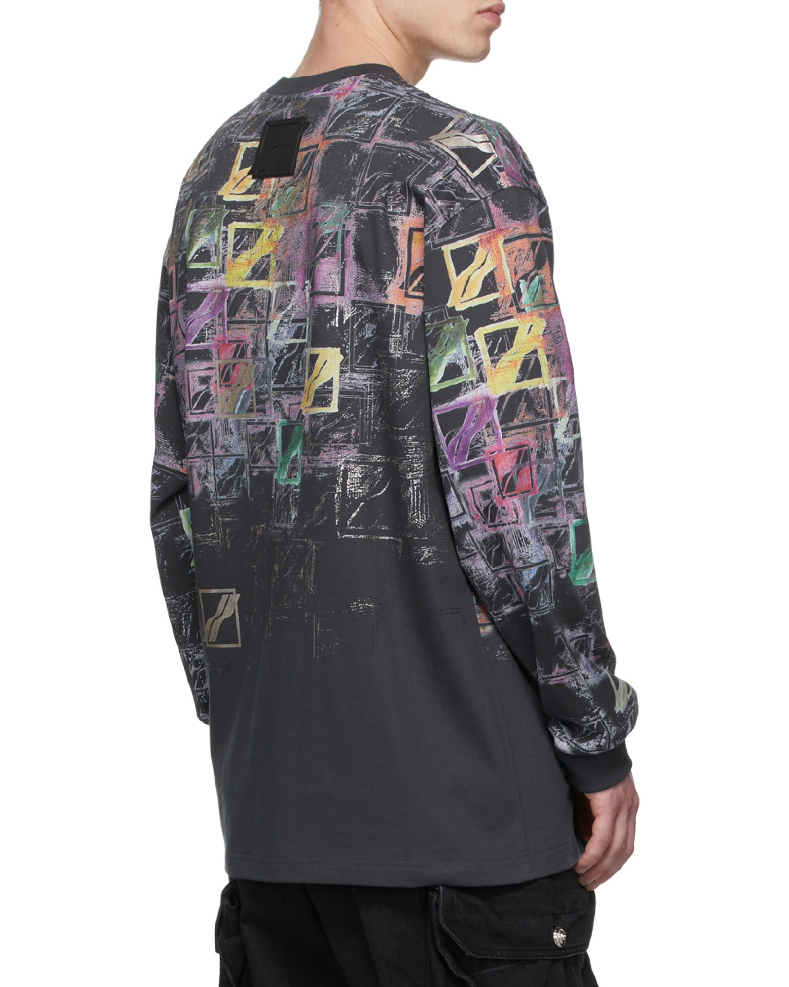 We11 Done Logo-print Cotton Sweatshirt In Multi