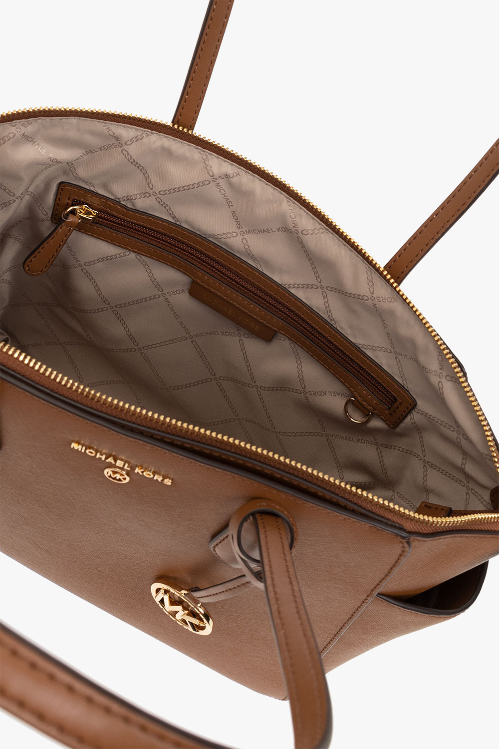 Shop Michael Michael Kors Large Tote Bag In Brown