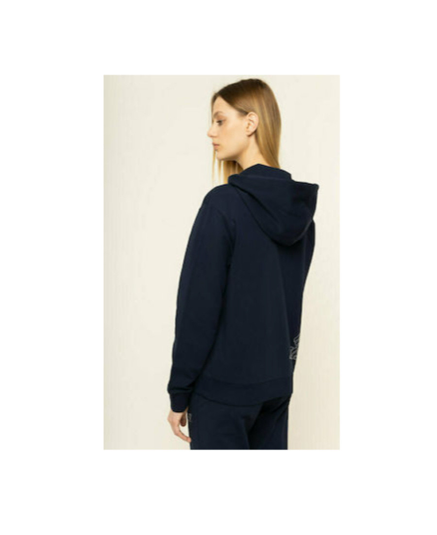 EA7 LOGO HOODED CASUAL JACKET