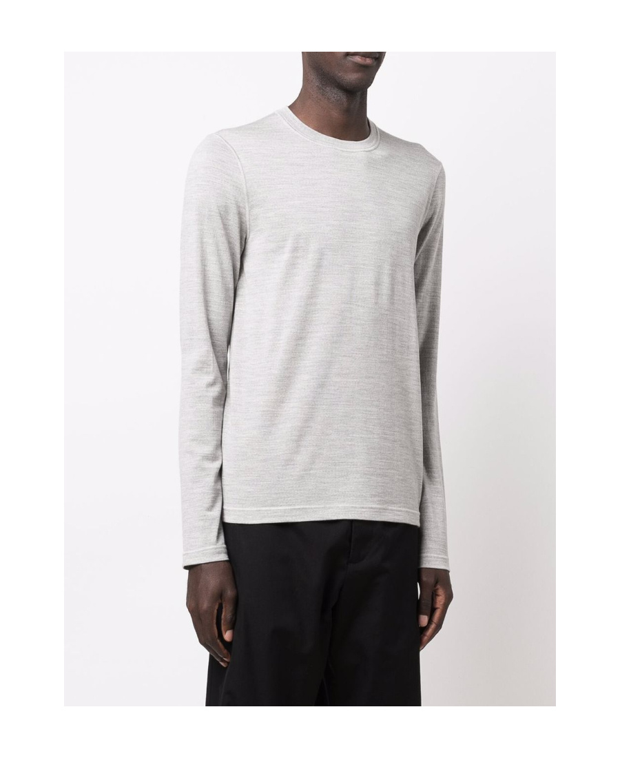 Jil Sander Round Neck Sweater In White