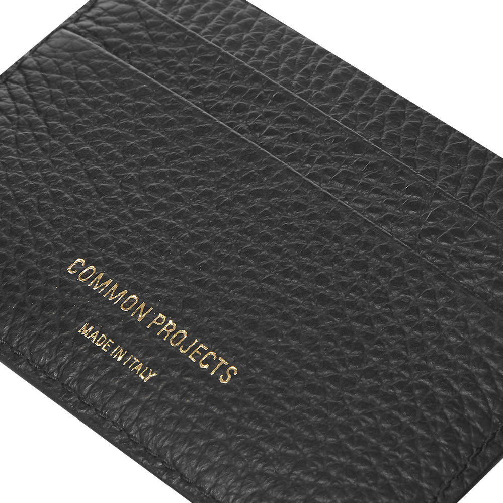 Common Projects Logo Stamp Cardholder In Black