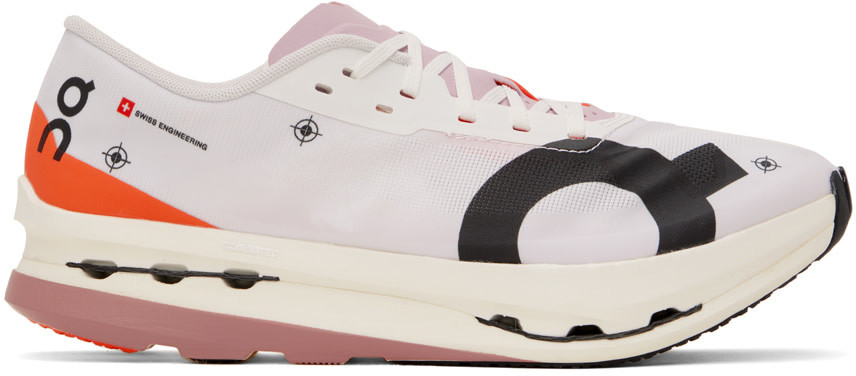 On Running Laced Sneakers In White