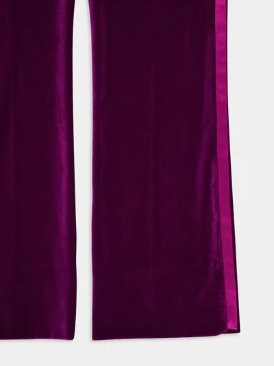Tom Ford Belt Ring Trousers In Purple