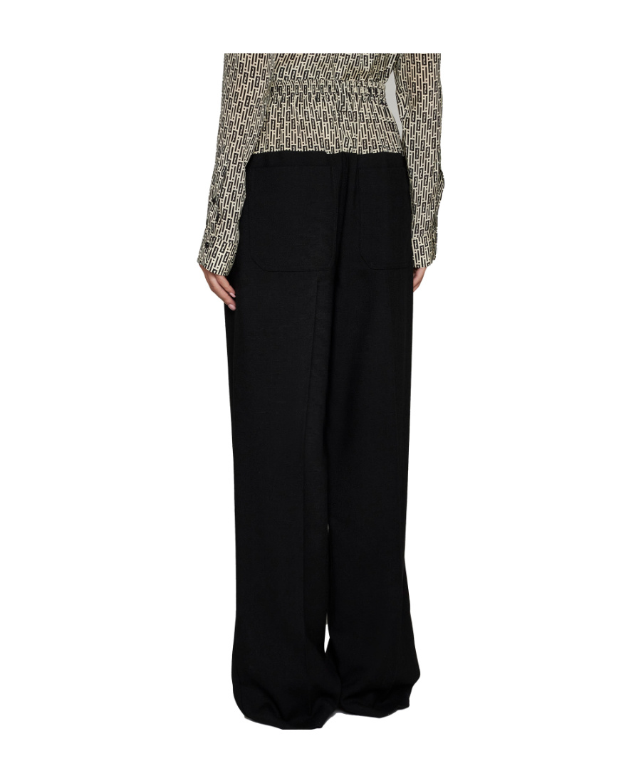 Fendi Women's Friends Of- Wool Blend Trousers In Black